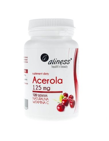 Acerola Natural Vitamin C, 125 mg, 120 таблетки